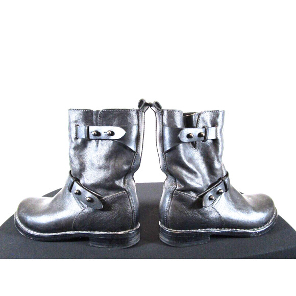 EUC! Rag & Bone Black Leather Engineer Moto Biker Ankle Boots Women 36.5 EU/6 US - Picture 9 of 12